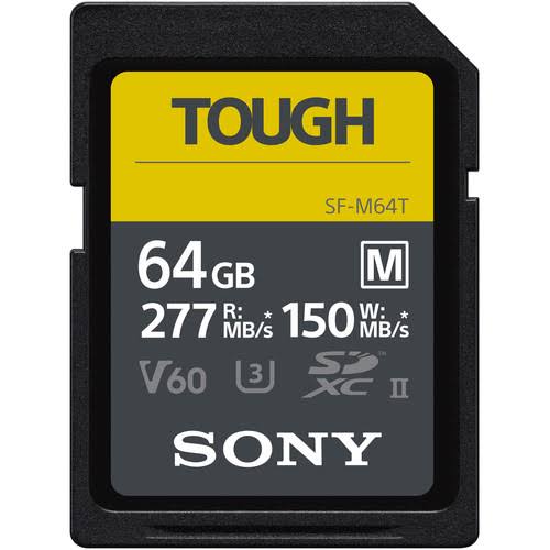 بطاقة ذاكرة سوني SF-M Tough Series SDXC UHS-II سعة 64 جيجابايت